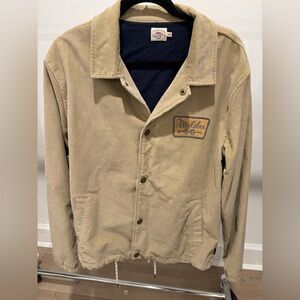Faherty Tan Corduroy Shirt Jacket